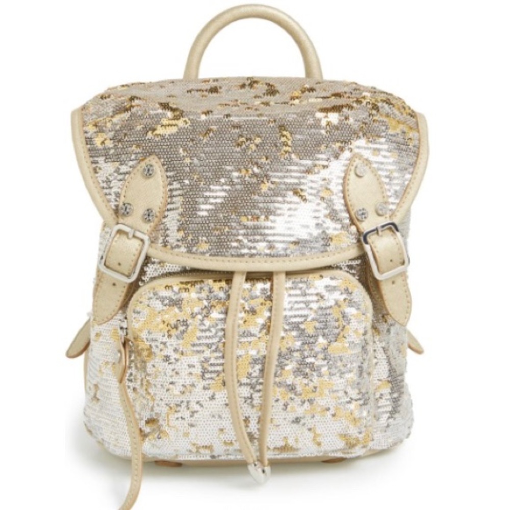 MZ Wallace ‘Lena’ Sequin & Nylon Mini Backpack